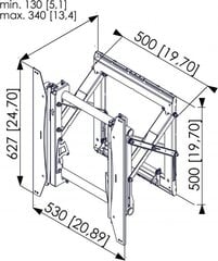 Vogel's PFW 6875 37-65” цена и информация | Кронштейны и крепления для телевизоров | 220.lv