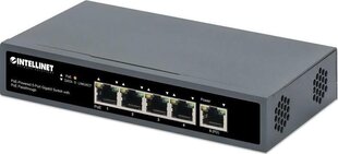 Slēdzis Intellinet Gigabit 5x PoE Passthrough, darbina PoE vai maiņstrāva, 95 W cena un informācija | Komutatori (Switch) | 220.lv