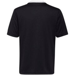Bērnu T-krekls Adidas Entrada 22 Jsy H57497, melns cena un informācija | Futbola formas un citas preces | 220.lv