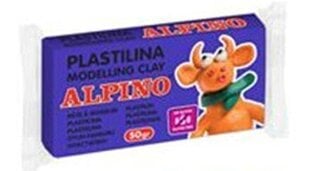 Plastilīns Alpino, zils, 50g цена и информация | Принадлежности для рисования, лепки | 220.lv