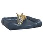 vidaXL suņu gulta, tumši zila, 105x80x25 cm, mākslīgā āda cena un informācija | Suņu gultas, spilveni, būdas | 220.lv
