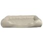 vidaXL suņu gulta, bēša, 80x68x23 cm, mākslīgā āda cena un informācija | Suņu gultas, spilveni, būdas | 220.lv
