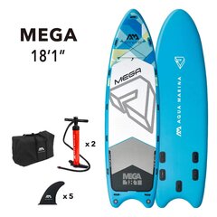 Piepūšams SUP dēlis Aqua Marina MEGA, 550 cm цена и информация | SUP доски, водные лыжи, водные аттракционы | 220.lv