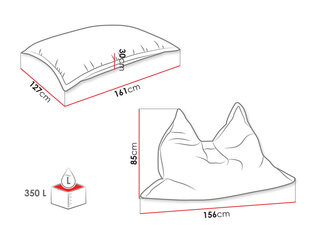 Sēžammaiss Fresio 350 l cena un informācija | Sēžammaisi, pufi | 220.lv