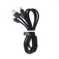 Maxlife 3in1 cable USB - Lightning + USB-C + microUSB 1,0 m 2,1A black nylon цена и информация | Savienotājkabeļi | 220.lv