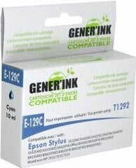Tintes kārtridžs GenerInk Epson T1292C Cyan cena un informācija | Tintes kārtridži | 220.lv