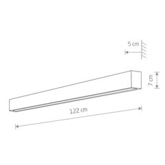 Nowodvorski sienas lampa Straight 7560 цена и информация | Настенные светильники | 220.lv