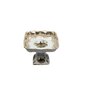 Queens Crown kvadrātveida servēšanas bļoda uz kājiņas, “Medības” (Fazāns) bēšā krāsā Izmērs 21,5 x 20,5 cm. Augstums 15 cm. цена и информация | Trauki, šķīvji, pusdienu servīzes | 220.lv