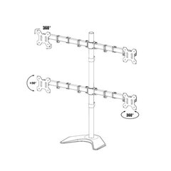 Techly ICA-LCD-2540 13-27” цена и информация | Кронштейны и крепления для телевизоров | 220.lv