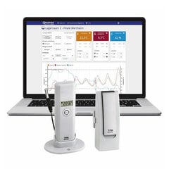 Starta komplekts ar termo-higro raidītāju ar profesionālu temperatūras kabeļa sensoru WEATHERHUB OBSERVER 31.4013 цена и информация | Измерители влажности, температуры, pH, ORP | 220.lv