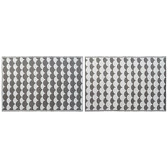 Paklājs DKD Home Decor Pelēks Viļņi Balts (2 gb.) (150 x 210 cm) cena un informācija | Paklāji | 220.lv