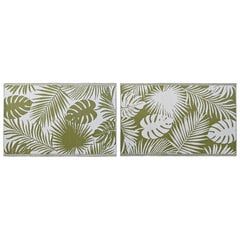 Paklājs DKD Home Decor Zaļš Palmas Balts (2 gb.) (120 x 180 cm) цена и информация | Ковры | 220.lv