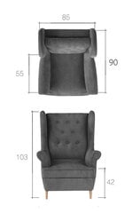 Atzveltnes krēsls Aros-Kronos 29 cena un informācija | Atpūtas krēsli | 220.lv