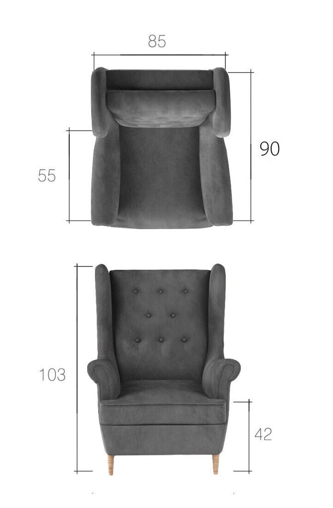 Krēsls Aros-Monolith 84 cena un informācija | Atpūtas krēsli | 220.lv