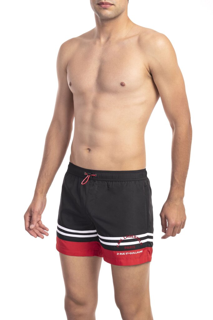 KARL LAGERFELD Pludmales šorti SHORT BOARDSHORT BLACK XXL цена и информация | Peldšorti, peldbikses | 220.lv