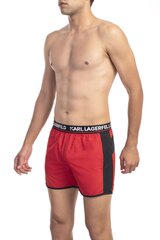 KARL LAGERFELD Pludmales šorti SHORT BOARDSHORT RED XL cena un informācija | Peldšorti, peldbikses | 220.lv