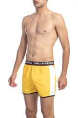 KARL LAGERFELD Pludmales šorti SHORT BOARDSHORT YELLOW L cena un informācija | Peldšorti, peldbikses | 220.lv