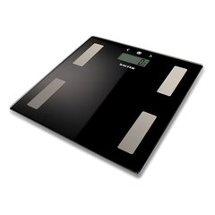 Salter 9150 BK3R Black Glass Analyser Bathroom Scales цена и информация | Весы (бытовые) | 220.lv