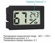 MINI digitālais termometrs higrometrs melns cena un informācija | Meteostacijas, āra termometri | 220.lv