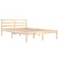 810425 vidaXL Bed Frame Solid Wood Pine 120x200 cm цена и информация | Gultas | 220.lv