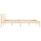 810425 vidaXL Bed Frame Solid Wood Pine 120x200 cm cena un informācija | Gultas | 220.lv