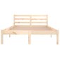 810425 vidaXL Bed Frame Solid Wood Pine 120x200 cm цена и информация | Gultas | 220.lv