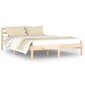 810430 vidaXL Bed Frame Solid Wood Pine 140x200 cm cena un informācija | Gultas | 220.lv