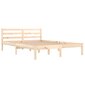 810430 vidaXL Bed Frame Solid Wood Pine 140x200 cm cena un informācija | Gultas | 220.lv