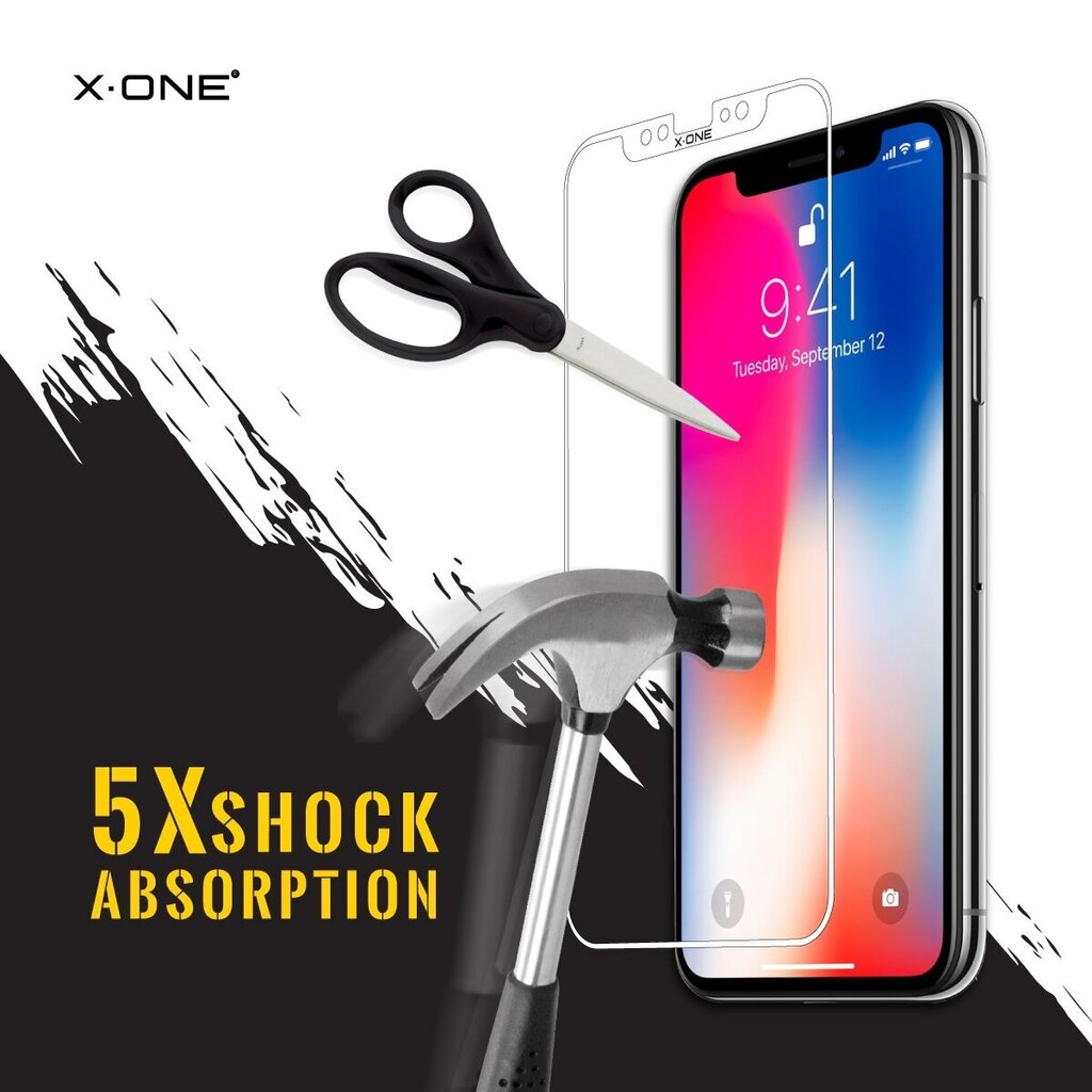 X-ONE Extreme Shock aizsargplēve pret spēcīgākajiem triecieniem (3.paaudze) iPhone 7+/8+ cena un informācija | Ekrāna aizsargstikli | 220.lv