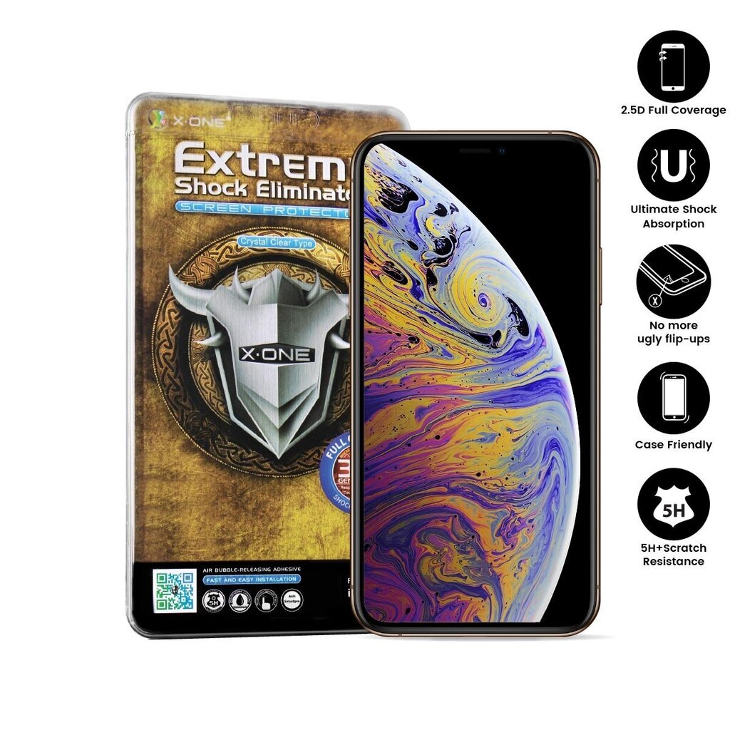 X-ONE Extreme Shock aizsargplēve pret spēcīgākajiem triecieniem (3.paaudze) iPhone 7+/8+ цена и информация | Ekrāna aizsargstikli | 220.lv