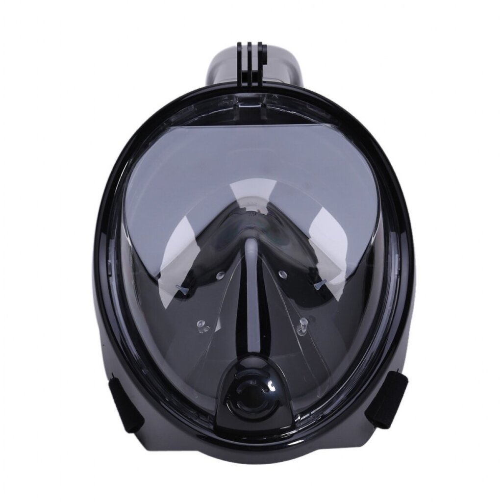 Snorkelēšanas sejas maska (niršanas maska) L/XL melna cena un informācija | Niršanas maskas | 220.lv