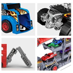 Тягач с 8 металлическими машинками цена и информация | Конструктор автомобилей игрушки для мальчиков | 220.lv