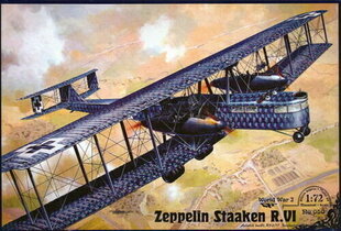 Modelis līmēšanai Roden 050 Zeppelin Staaken R.VI (Aviatik, 52/17) 1/72 цена и информация | Склеиваемые модели | 220.lv