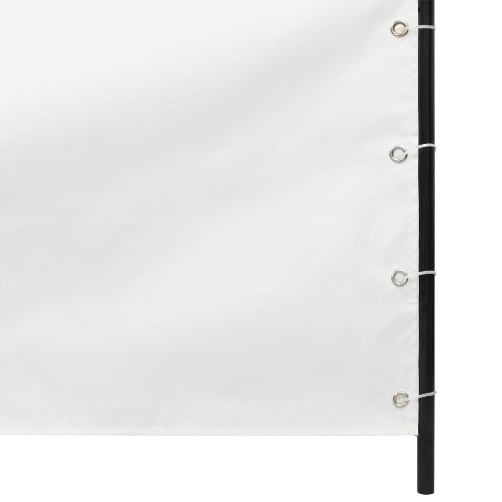 VidaXL balkona aizslietnis, 80x240 cm, balts audums цена и информация | Saulessargi, markīzes un statīvi | 220.lv