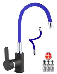 Kран кухонный 3-ходовой низкого давления для водонагревателя, FLAMINGO синий цена и информация | Кухонные смесители | 220.lv