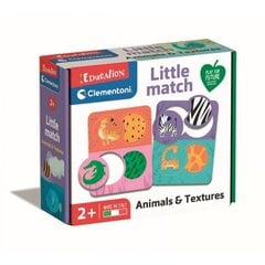 Образовательная игра Clementoni Little Match Animals and Textures цена и информация | Игрушки для малышей | 220.lv