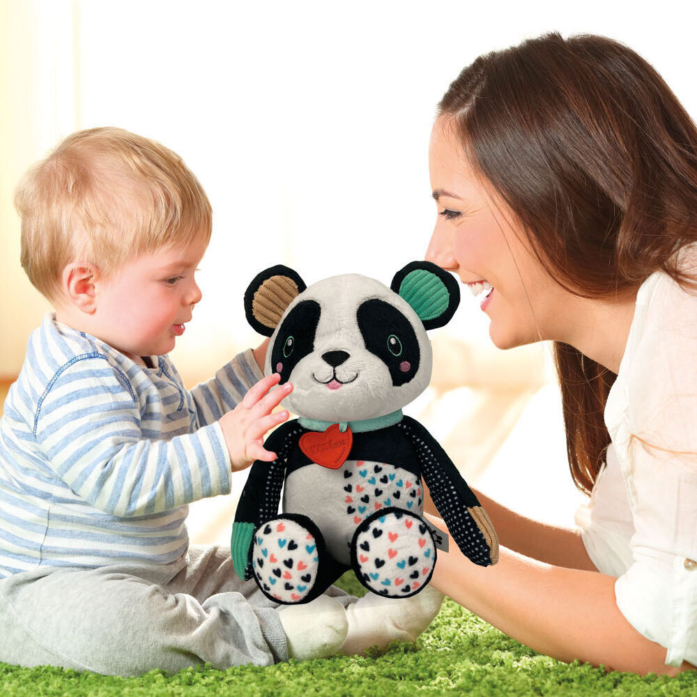 Mīksta rotaļlieta mīļlupatiņa Clementoni Love Me Panda cena un informācija | Rotaļlietas zīdaiņiem | 220.lv