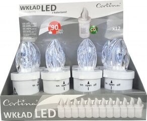 LED свечи для могилок, белые, 12 шт. цена и информация | Свечи на кладбище | 220.lv