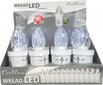 LED sveces kapiem, baltas, 12 gab. cena un informācija | Kapu sveces | 220.lv