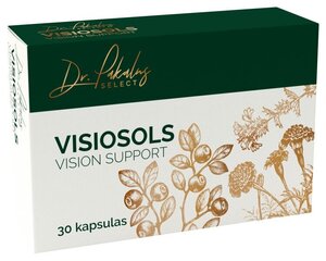 Uztura bagātinātājs Dr. Pakalns Visiosols Vision Support kaps. N30 cena un informācija | Vitamīni, preparāti, uztura bagātinātāji imunitātei | 220.lv