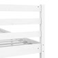 vidaXL gultas rāmis, balts, masīvkoks, 120x190 cm, 4FT, divvietīgs цена и информация | Gultas | 220.lv