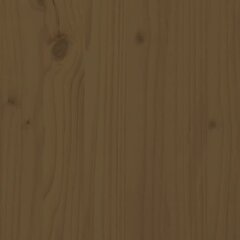 vidaXL gultas rāmis, medus brūns, masīvkoks, 120x190 cm, 4FT цена и информация | Кровати | 220.lv
