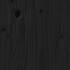 vidaXL gultas rāmis, melns, masīvkoks, 75x190 cm, vienvietīgs цена и информация | Кровати | 220.lv