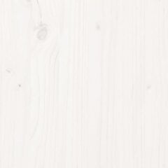 vidaXL gultas rāmis, balts, priedes masīvkoks, 180x200 cm, 6FT cena un informācija | Gultas | 220.lv