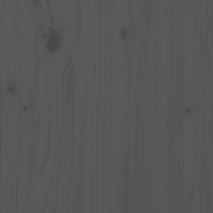 vidaXL gultas rāmis, pelēks priedes masīvkoks, 180x200 cm, 6FT цена и информация | Кровати | 220.lv