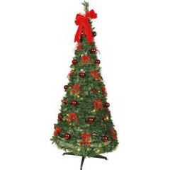 LED Ziemassvētku dekoratīvā eglīte ar lampiņām 3,46W 85x185cm Pop-up-tree 603-90 цена и информация | Искусственные елки | 220.lv