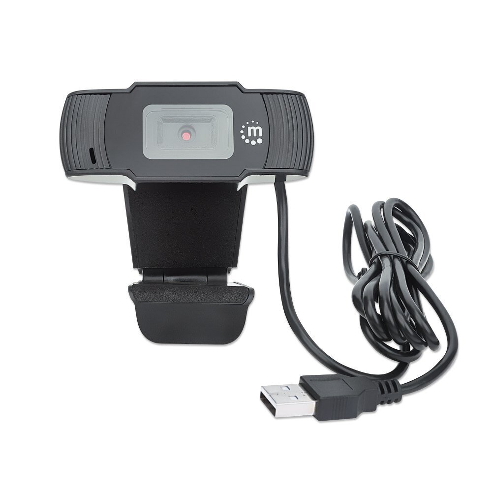 Tīmekļa kamera Manhattan USB 2.0 Full HD 1080p ar mikrofonu cena un informācija | Datoru (WEB) kameras | 220.lv