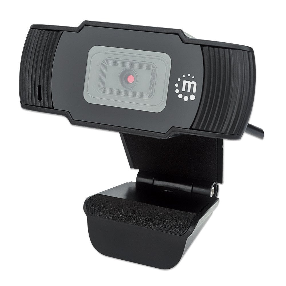 Tīmekļa kamera Manhattan USB 2.0 Full HD 1080p ar mikrofonu cena un informācija | Datoru (WEB) kameras | 220.lv