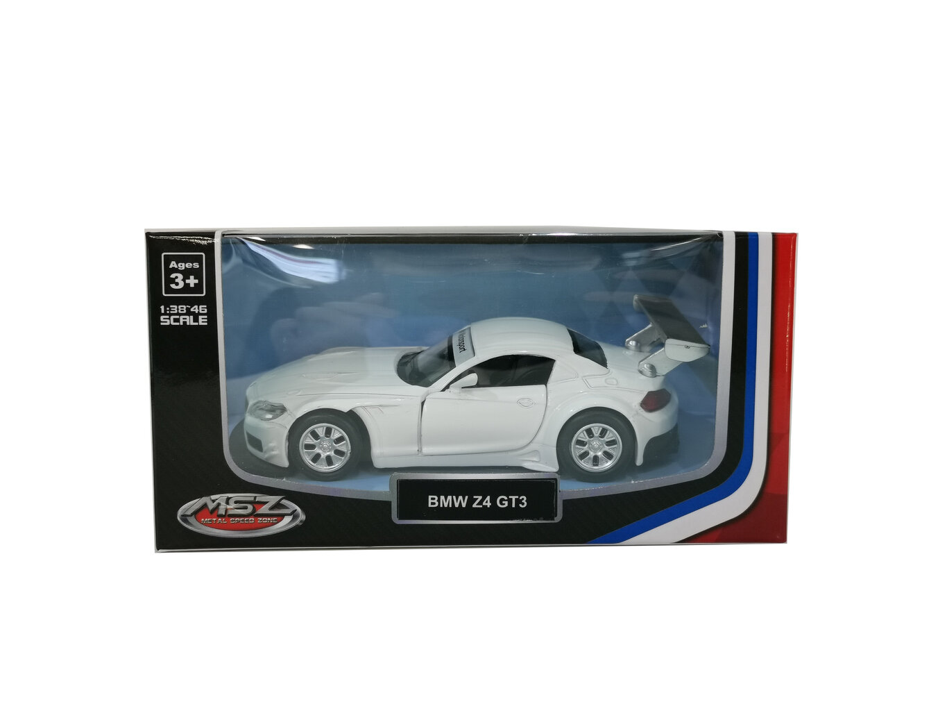 MSZ Miniatūrais modelis - BMW Z4 GT3, 1:38 cena un informācija | Rotaļlietas zēniem | 220.lv