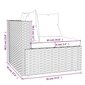 VidaXL 11-daļīgs dārza mēbeļu komplekts, matrači, melna PE rotangpalma cena un informācija | Dārza mēbeļu komplekti | 220.lv